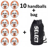 10 Handballs SELECT ULTIMATE (EHF APPROVED) Size: 3 + Handball bag SELECT free of charge